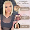 EAGERA Blonde Bob Glueless Wig Human Hair Pre Plucked Pre