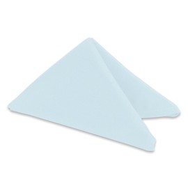 Sparkles Make It Special 50 pcs 17"x17" inch Polyester Cloth Napkin - Light Blue - Wedding Linen Restaurant Dinner Wedding Banquet Party - 19 Colors Available