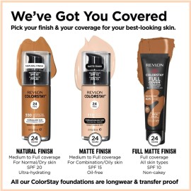 Revlon 4 Pk Revlon Makeup Foundation Ginger Matte Finish 380 Colorstay 24 hr SPF15