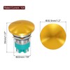 sourcing map 1PCS 10A 250V AC 22mm 7/8" Momentary Mushroom