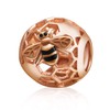 Abalorio de plata de ley 925 con diseño de abeja