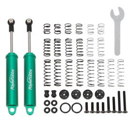 Powerhobby 110mm Promatics Two Stage Internal Spring Shocks (2) Green Fits 1/10 Crawler