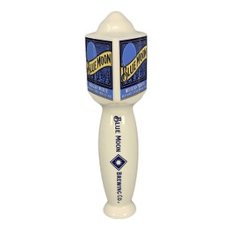 Blue Moon Belgian White 10" Ceramic Pub Style Beer Tap Handle
