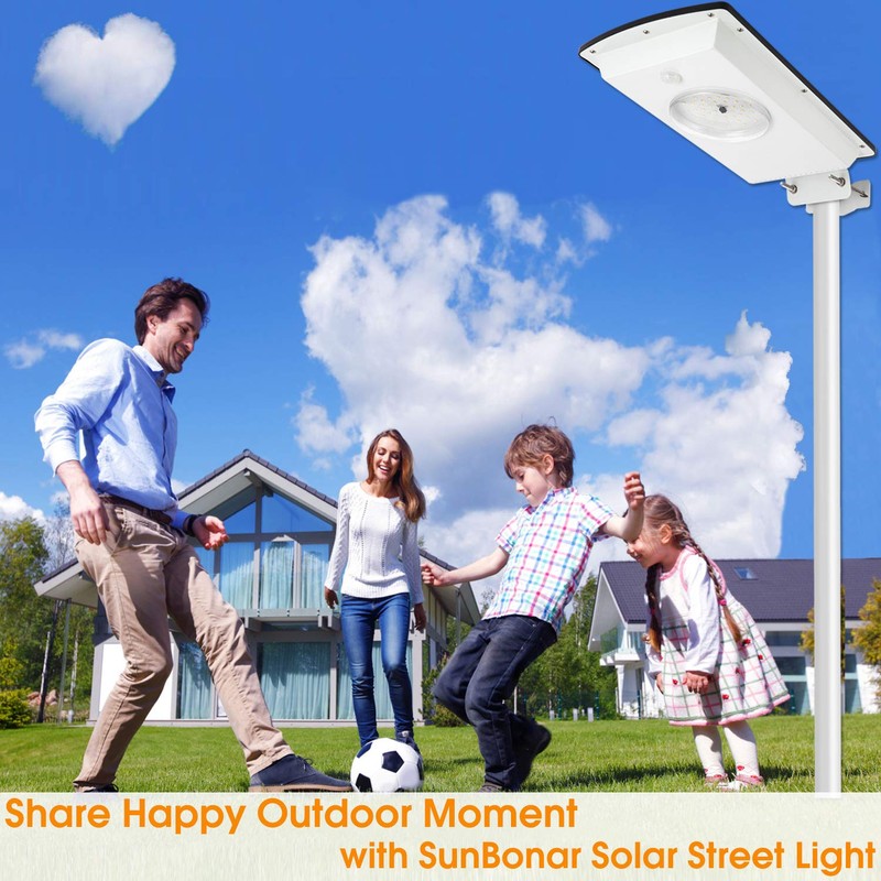 Solar Street Lights Outdoor Motion Sensor Dusk to Dawn Integrated