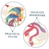 Operitacx Chinese Retro Dragon Phoenix Metal Bookmarks Small Creative Book