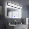 Ralbay Chrome Bathroom Vanity Light Fixtures 5 Lights Modern LED
