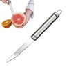 Dulier Stainless Steel Grapefruit Knife - Curved Serrated Bread for