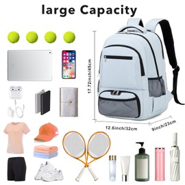 ACESAK Tennis Backpack Tennis Bag for Women Men - Tennis Bag Holds 2 Rackets, Badminton Squash, Pickleball Paddles Balls