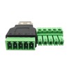iYueMps USB 2.0 Female Terminal Adapter, 5Pin Screw Connector, 2pcs