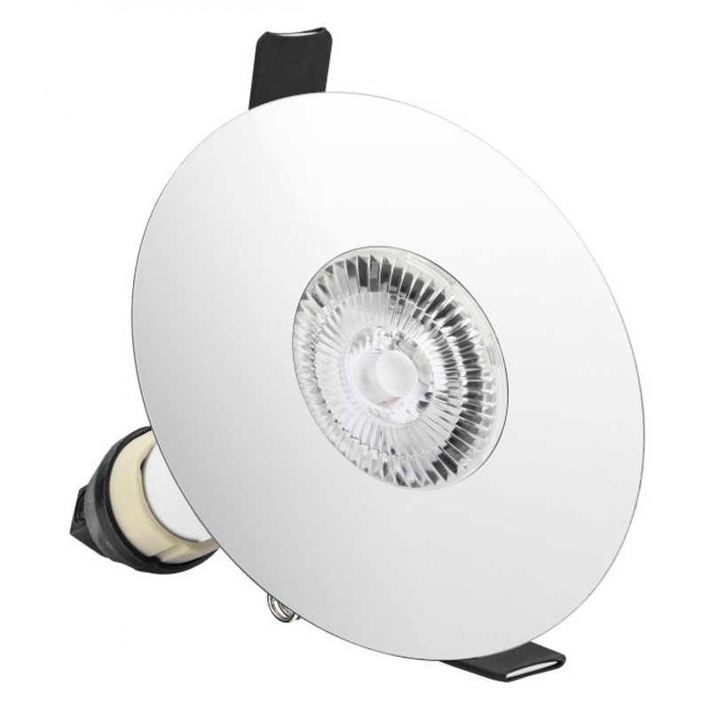 Integral Evofire Fire Rated GU10 Downlight Polished Chrome 70-100mm Hole