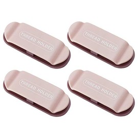 KOYOKOMA Cable Clips 4 Pcs Cable Holder Cord Stopper Double Sided Tape Wiring Organization Outlet (Pink)