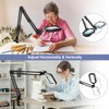 10X Large Magnifying Glass with Light and Clamp, Real Glass,