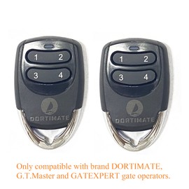 Remote Control for Gate Opener DORTIMATE 2 pcs Gate Security Remotes Swing Gate Controls Garage Door Opener Remote Gate Remote Controller Electric Gate Hardware with Rolling Code 433.92MHz (RT34x2)