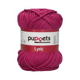 Puppets Lyric Crochet Yarn Thickness 8 100% Cotton, Cotton, 05026 Lila, lila