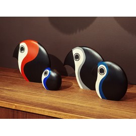 Architectmade Discus Medium Wooden Bird Height 17 cm