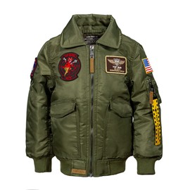 Top Gun® Kids CWU-45 Flight Jacket (Olive, 4T)