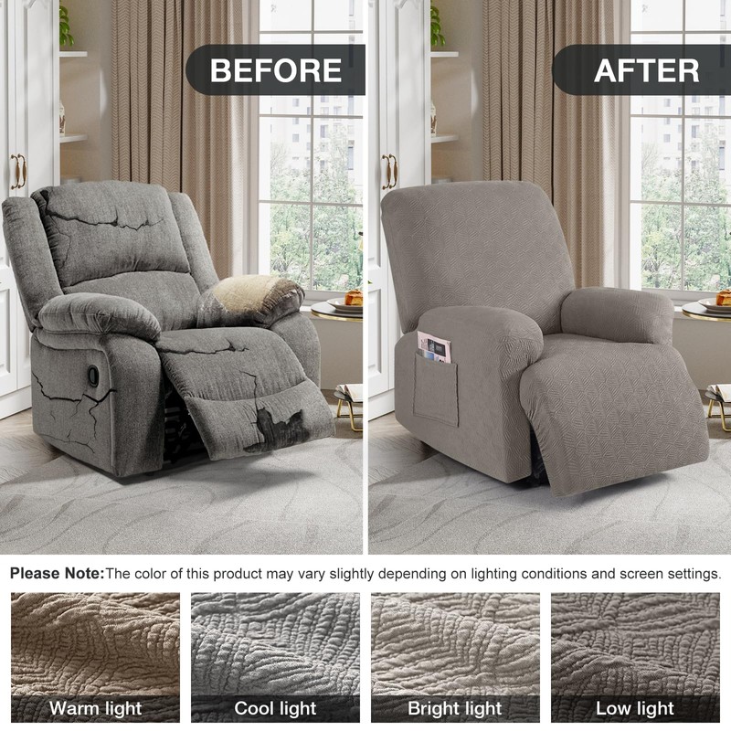 Timeles Extra Wide Recliner Chair Cover Reclining Couch Cover Sofa