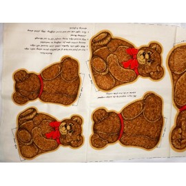 Cranston V.I.P. Nostalgia Collection OLD-FASHIONED BEARS Panel