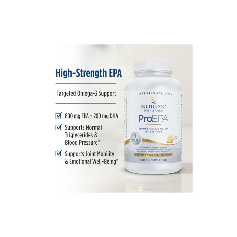 Nordic Naturals ProEPA Diet Supplements 1000 mg, 120 Count