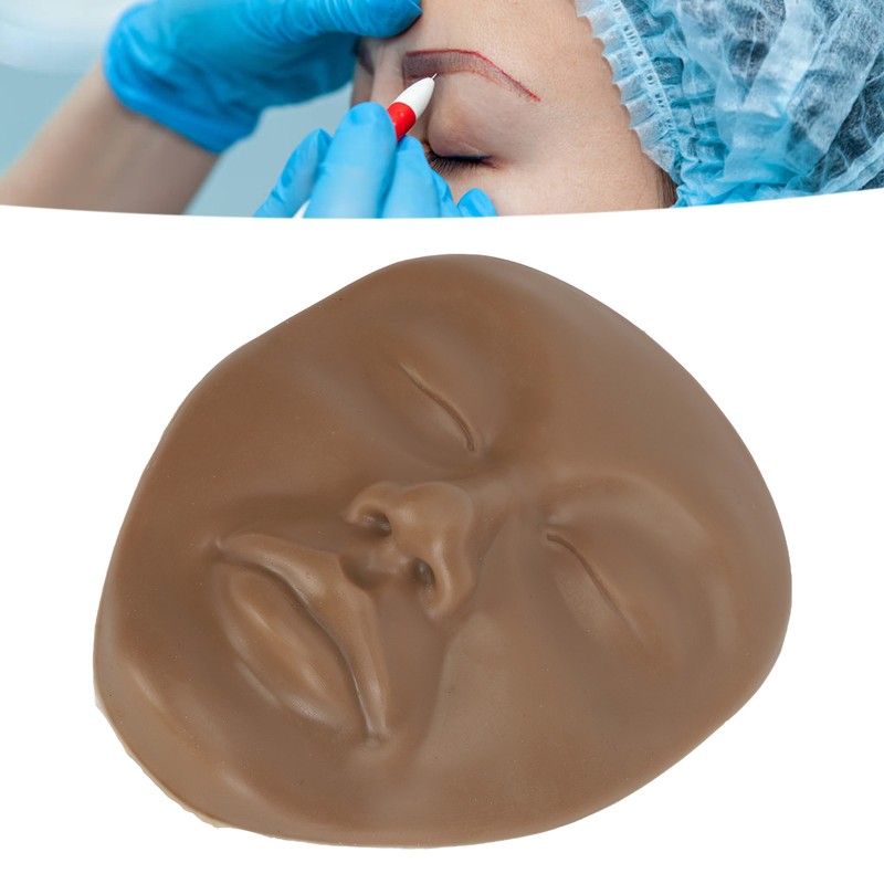 5D Makeup Practice Mannequin Solid Silicone Elastic Soft Microblading Supplies