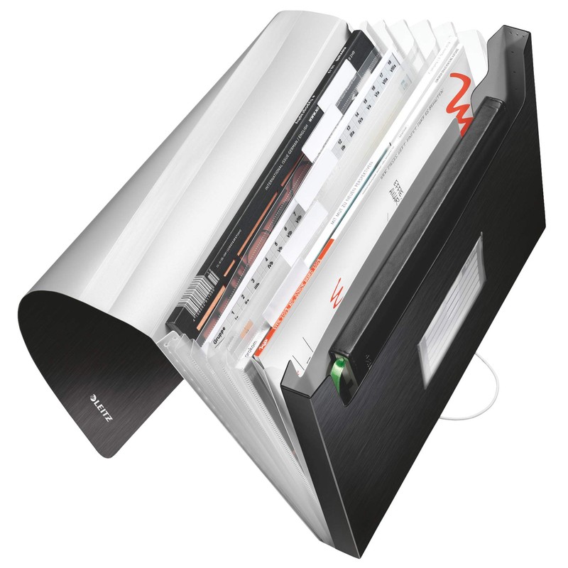 Leitz 39570094 Fächermappe Style Fächermappe Style, A4, 6 Fächer, PP,