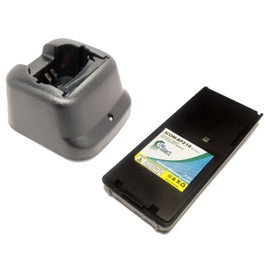 BP-210N Battery and Charger for Icom IC-V8, IC-V82, IC-A6, IC-A24, IC-T3H, IC-A6E, IC-F3GS, IC-F21 Two-Way Radio (1600mAh, 7.2V, NI-MH)