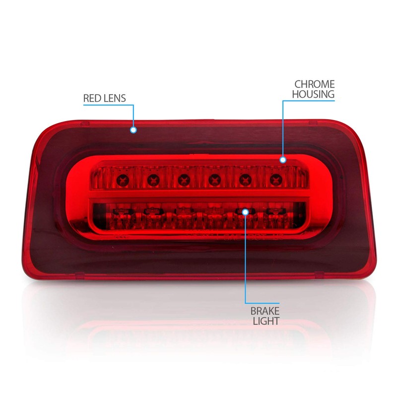 AmeriLite for 1994-2004 Chevy S-10 GMC Sonoma Red Full LED