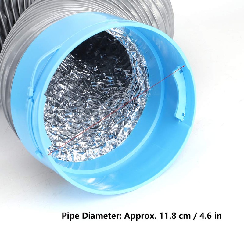 QANYEGN Air Ventilation Tube, Flexible Aluminum Ducting, Heavy Duty Puncture