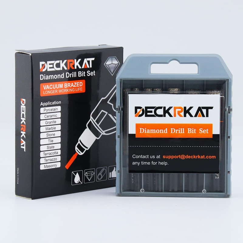 7 Piece Diamond Drill Bits Set, Core Drill Bits for
