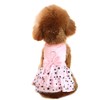 NACOCO Small Dog Star Dress with Leash Small Pet Puppy