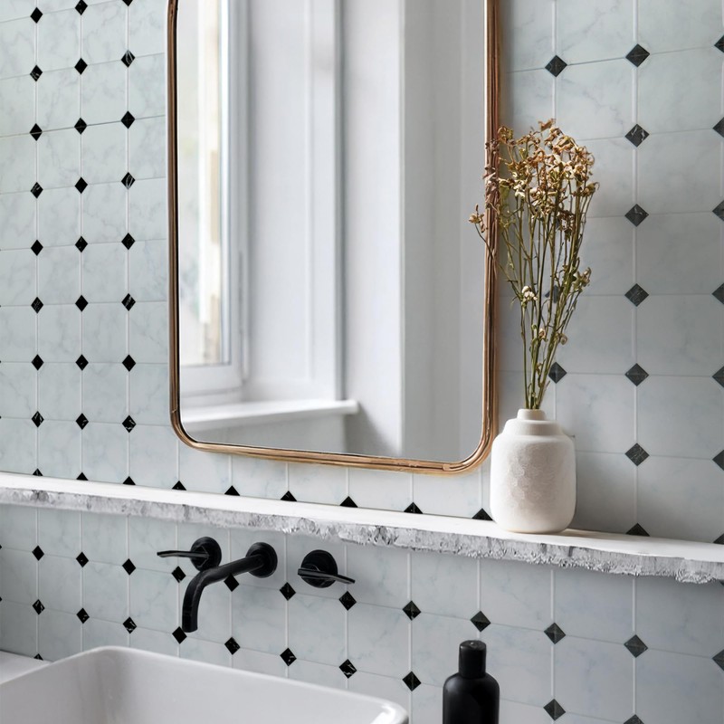 SMART TILES Peel and Stick Backsplash - 5 Sheets of