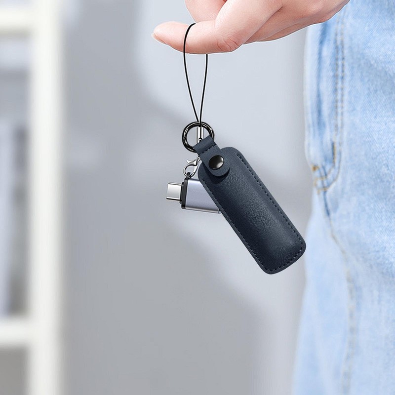 Flash Drive Case, Small Portable Storage Carrying Case, Leather Storage