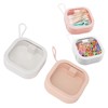 2pcs Hair Tie Organizer Box Multifunctional Transparent Top Hair Accessory