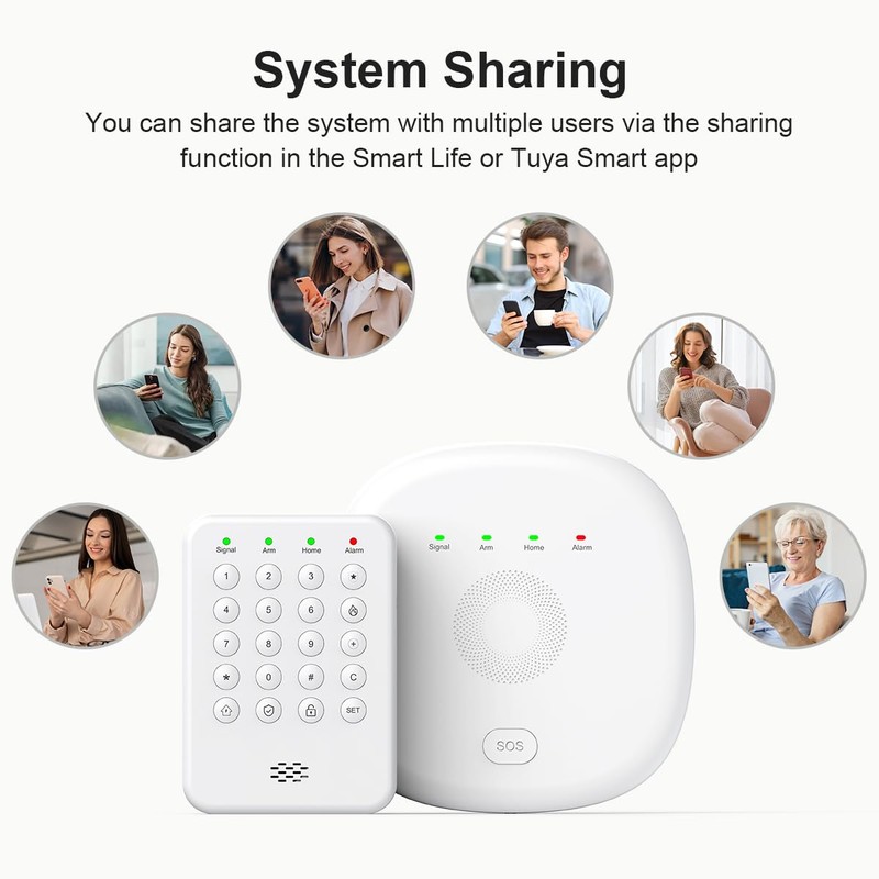 2026 Home Security System, 7-Piece Wireless Smart Alarm System Kit