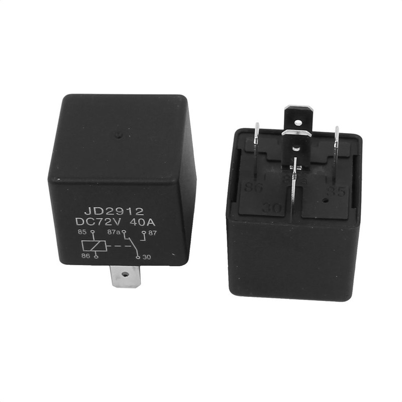 uxcell JD2912 DC 72V Coil 40A 5 Pins SPDT Security