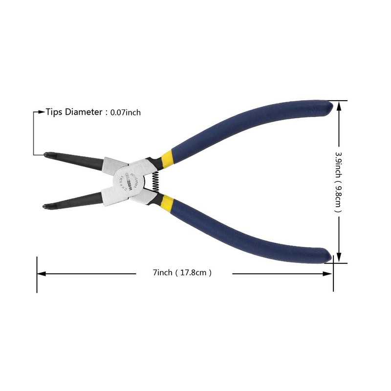 WISEPRO Circlip Pliers Internal Heavy Duty Snap Ring Pliers with
