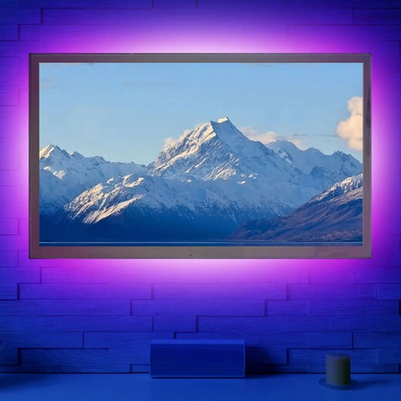 Smart Home LED TV Backlight Strip 6.56ft Waterproof RGB with