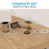 Bächlein Universal Drain Set Without Overflow (Chrome) - Brass Drain
