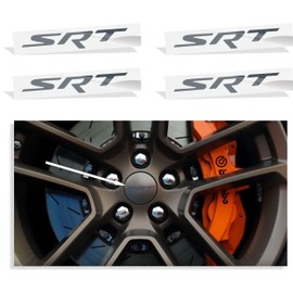 Reflective Concepts - SRT Center Cap Overlay Decals- 2015-2023 Challenger SRT - (Color: Reflective Light Black)