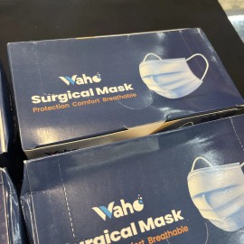 Waho Single Use Face Masks 4 Boxes Of 50 Each 200  Total Surgical Protection Ear Loop