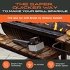 Steam Grill Brush Bristle-Free – Stainless Steel, No-Wire BBQ Grill