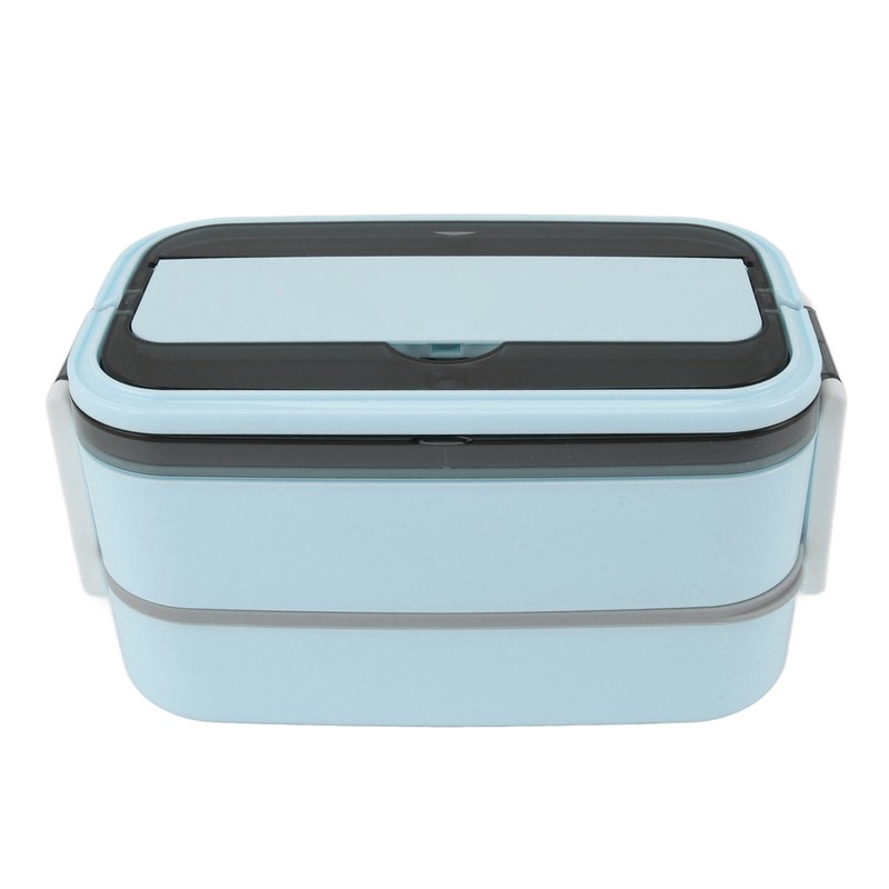 Lunch Box Double Layer Microwave Safe Leakage Proof Stainless Steel