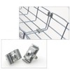 Gridwall Joining Clips, JruiZhp 10 Pcs Silvery Wire Grid Panel