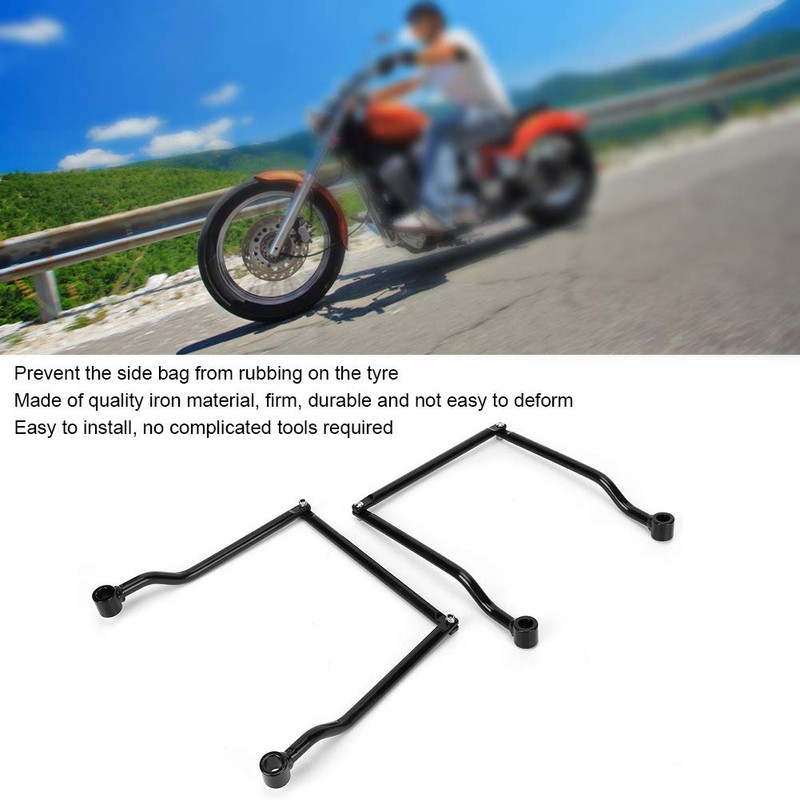 Powersports Saddle Bags Universal Motorcycle Side Saddle Bags Holder Support