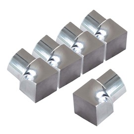 5X Dalsys Inner Corner for Tile Trim 10mm Quarter Circle Profile Stainless Steel Polished