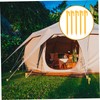 GRIRIW 24pcs Yellow Beach Tent Stakes Lightweight Resistant Camping Pegs