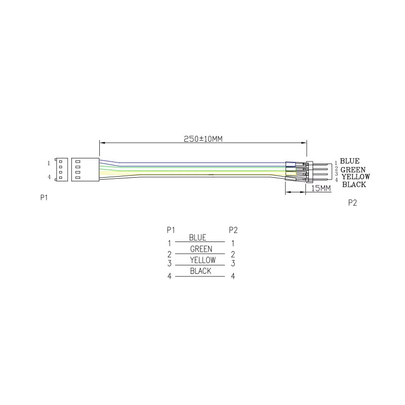 Micro SATA Cables 2510 Type Connector Cable is Male to