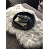 HofferRuffer Top Nocth PU Leather Round Serving Tray, Decorative Serving