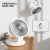 mollie 8-Inch Small Rechargeable USB Desk Fan Battery Operated with