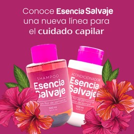 Isarena Beautyline´s - Esencia Salvaje Hair Care Duo Pack, Shampoo and Conditioner with Hibiscus Flower, 16.9 fl oz Fruto Salvaje Colombia Shampoo Flor de Jamaica - Cuidado Capilar